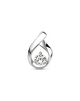 zilver gerhodineerd hanger zirkonia 1333720 - PansiteNederland.nl