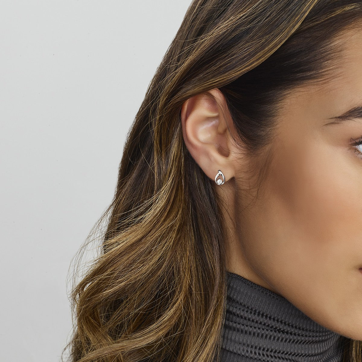 Zilver Gerhodineerd Oorknoppen Zirkonia 1333721 - PansiteNederland.nl