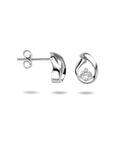 Zilver Gerhodineerd Oorknoppen Zirkonia 1333721 - PansiteNederland.nl