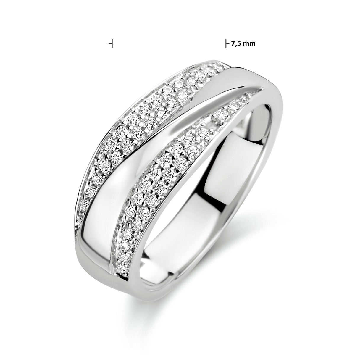 Zilveren ring zirkonia | 1333738 - PansiteNederland.nl