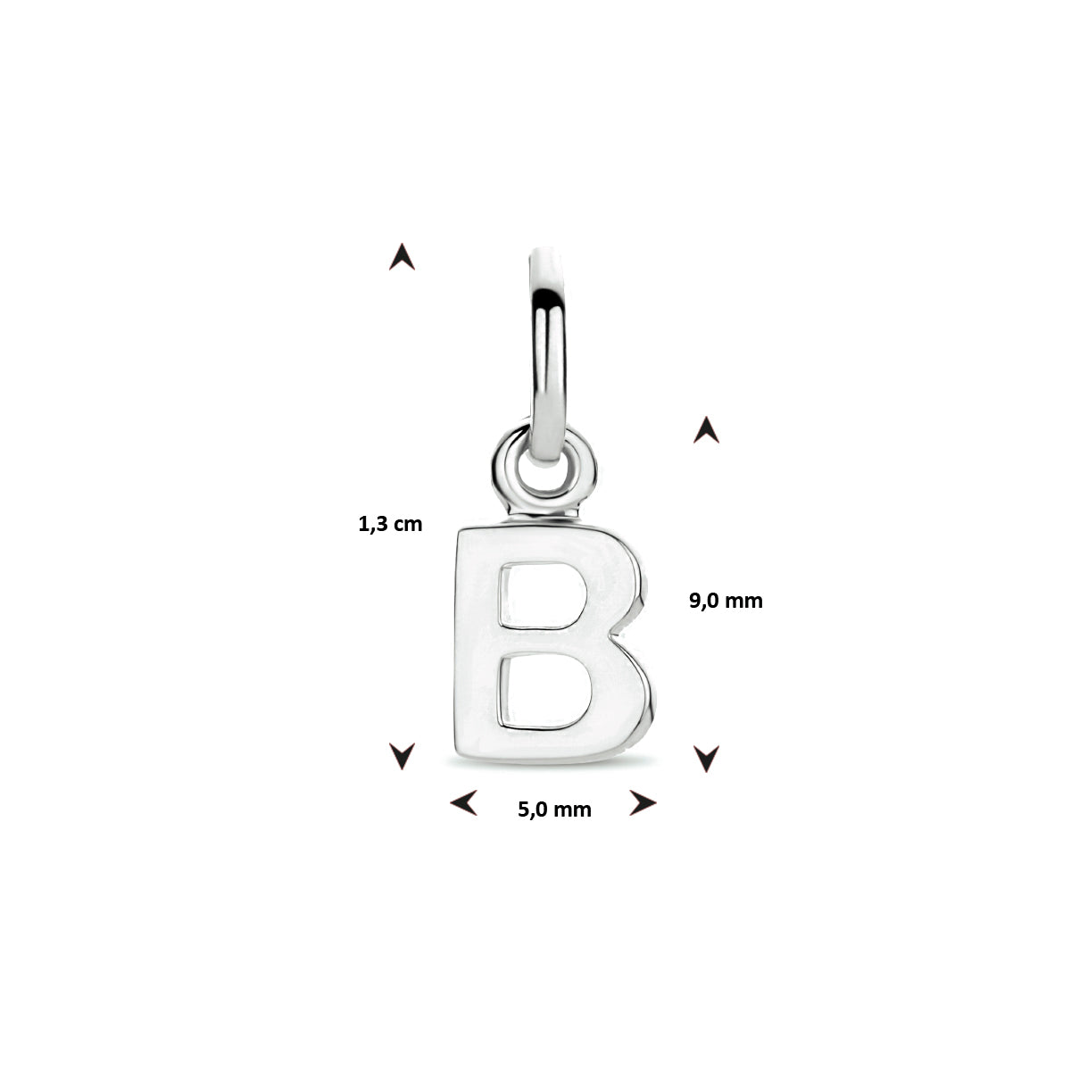 Hanger letter B zilver #Letter_B