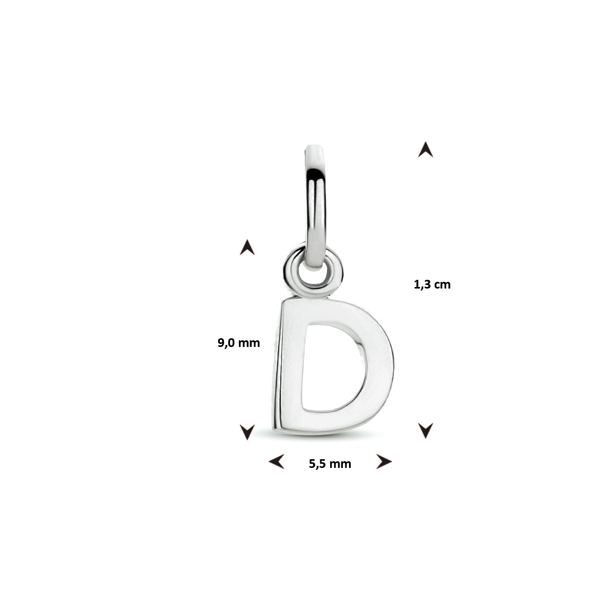 Hanger letter D zilver #Letter_D