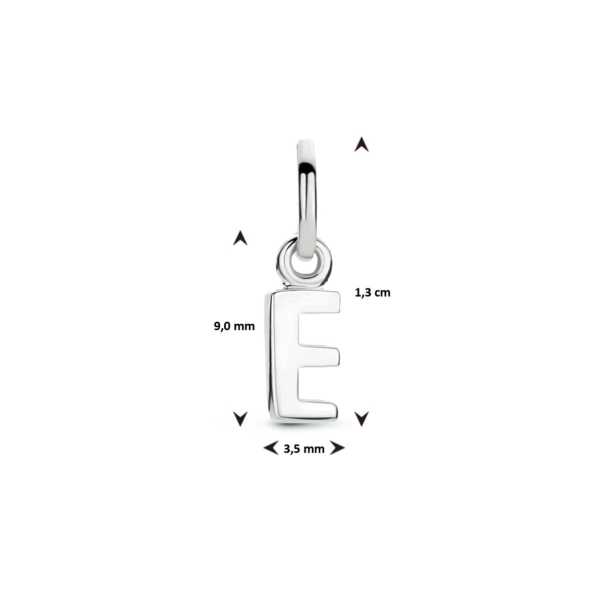 Hanger letter E zilver #Letter_E