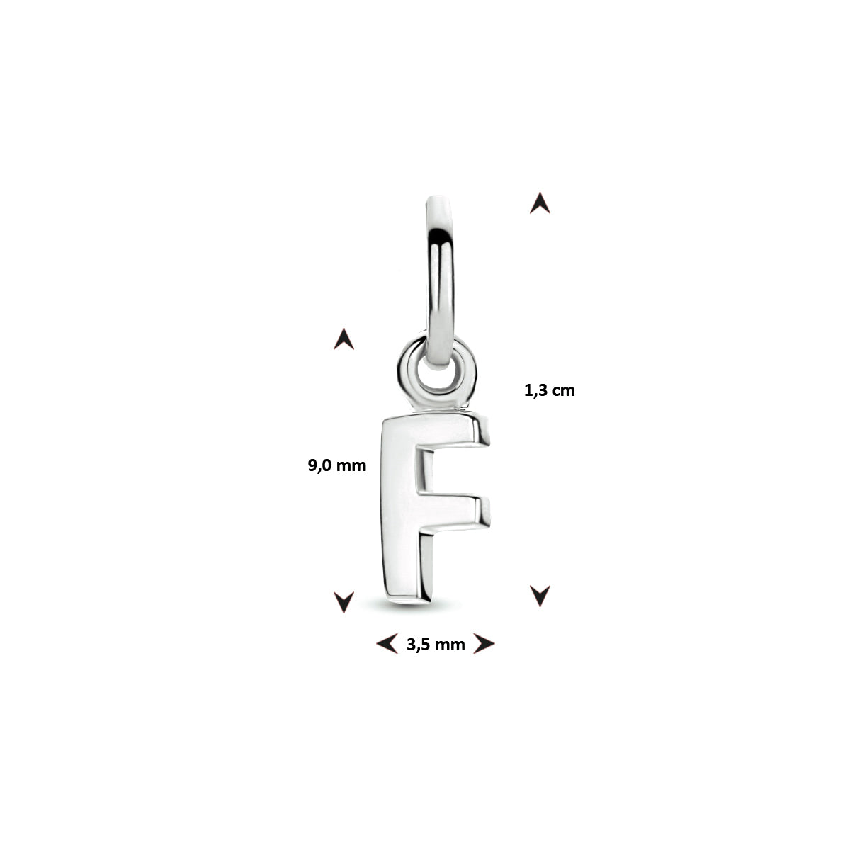 Hanger letter F zilver #Letter_F