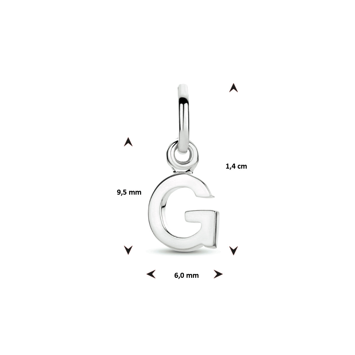 Hanger letter G zilver #Letter_G