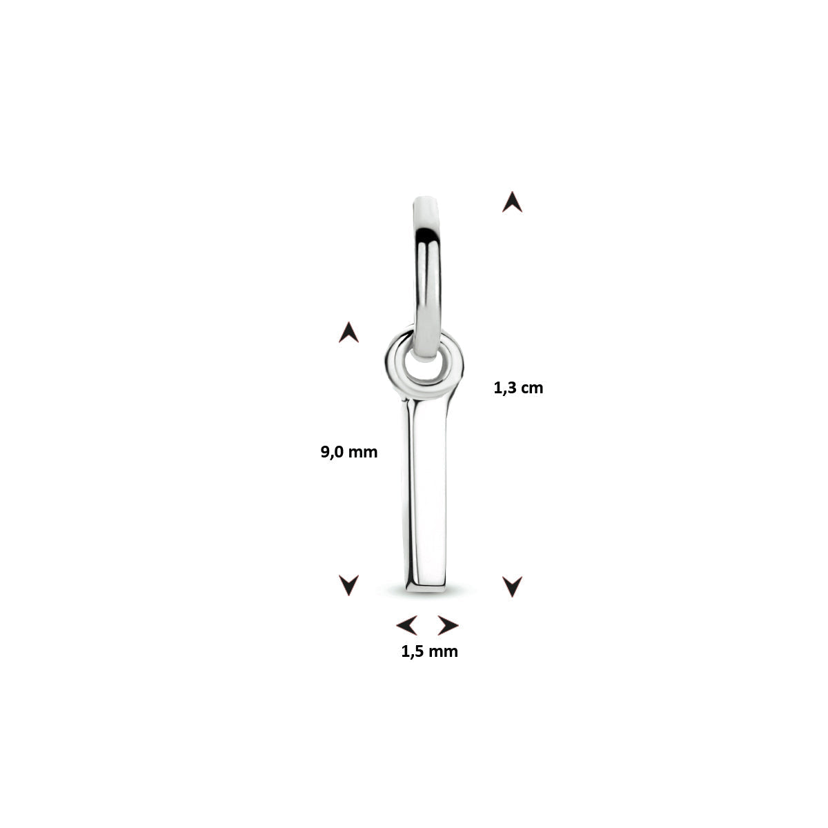 Hanger letter I zilver #Letter_I