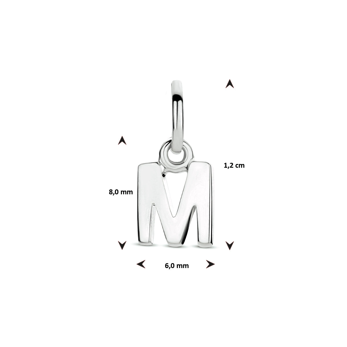Hanger letter M zilver #Letter_M