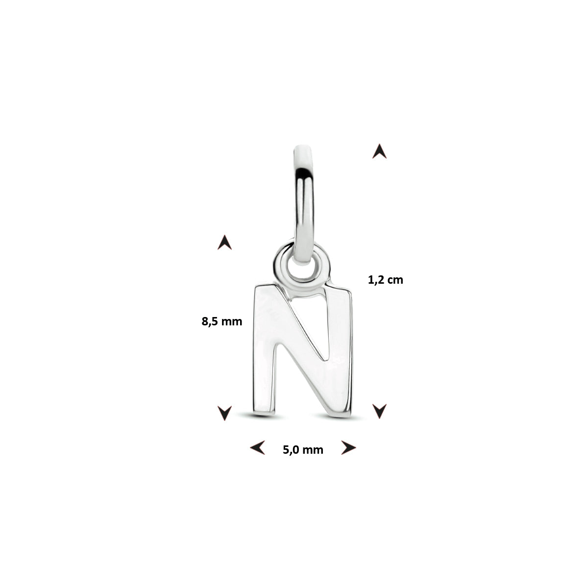 Hanger letter N zilver #Letter_N