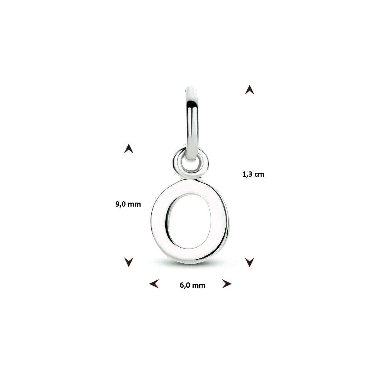 Hanger letter O zilver #Letter_O