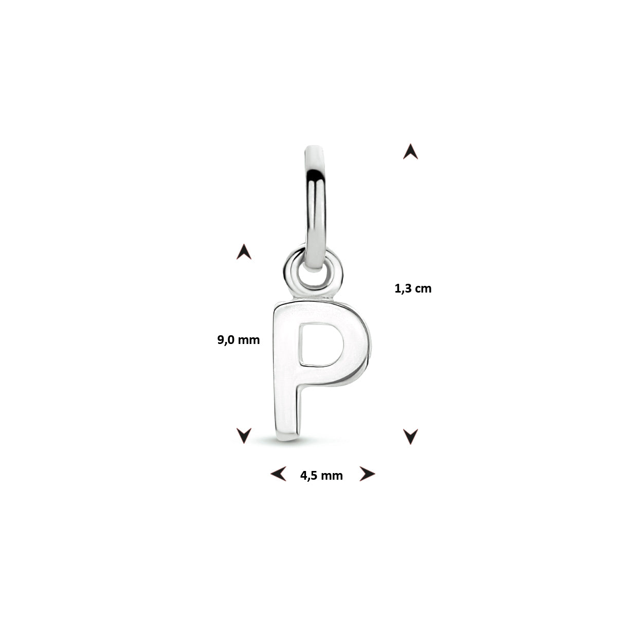 Hanger letter P zilver #Letter_P