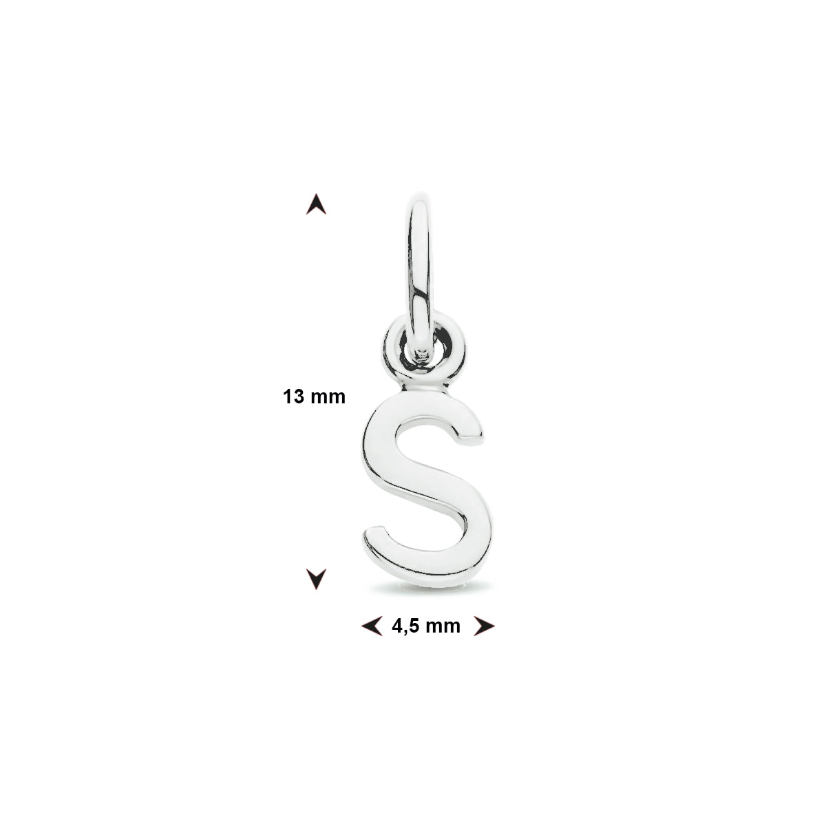 Hanger letter S zilver #Letter_S