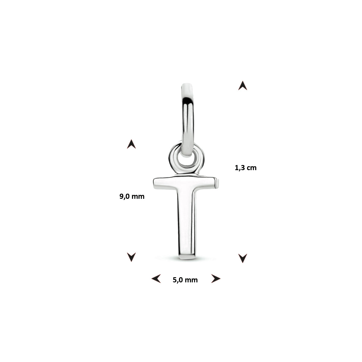 Hanger letter T zilver #Letter_T