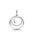 zilver gerhodineerd hanger zirkonia 1333775 - PansiteNederland.nl