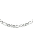zilver gerhodineerd collier figaro 4,0 mm 50 cm 1333846