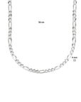 zilver gerhodineerd collier figaro 4,0 mm 50 cm 1333846