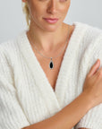 zilver gerhodineerd hanger onyx en zirkonia 1333855 - PansiteNederland.nl