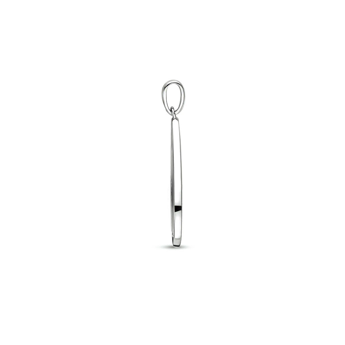 zilver gerhodineerd hanger onyx en zirkonia 1333855 - PansiteNederland.nl