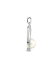zilver gerhodineerd hanger parel zirkonia 1333885