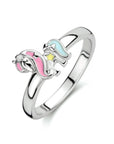 Gerhodineerd Zilver Ring Eenhoorn 1333901 - PansiteNederland.nl