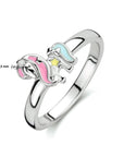 Gerhodineerd Zilver Ring Eenhoorn 1333901 - PansiteNederland.nl