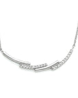zilver gerhodineerd collier zirkonia 42 + 3 cm 1333913 - PansiteNederland.nl