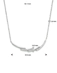 zilver gerhodineerd collier zirkonia 42 + 3 cm 1333913 - PansiteNederland.nl