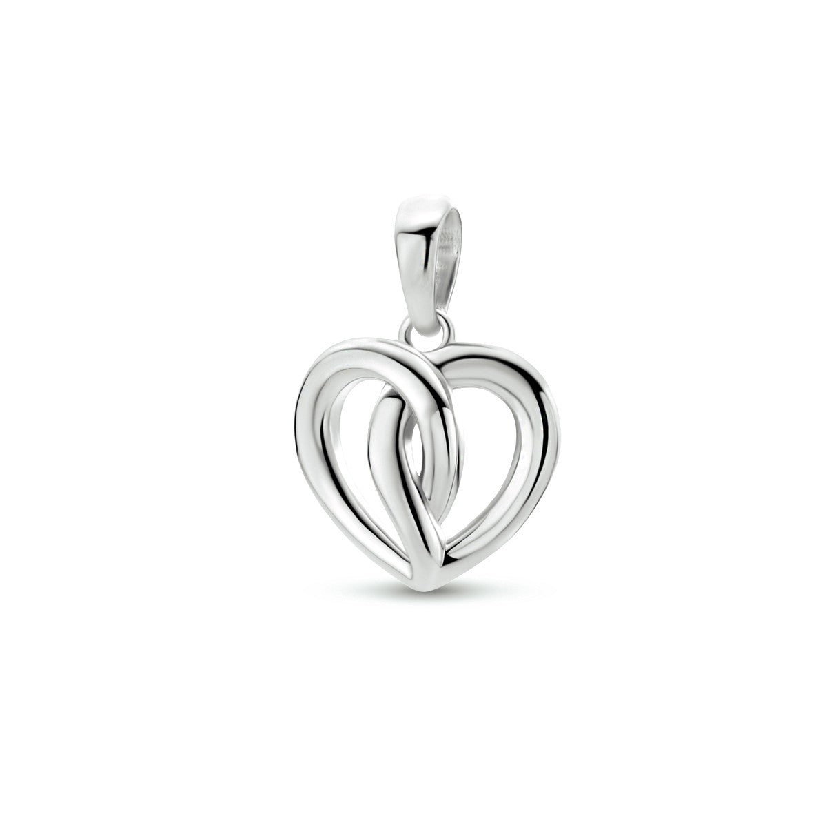 zilver gerhodineerd hanger hart 1333963 - PansiteNederland.nl