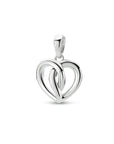 zilver gerhodineerd hanger hart 1333963 - PansiteNederland.nl