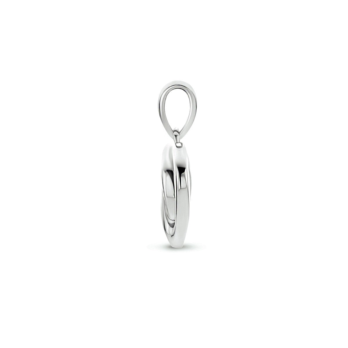 zilver gerhodineerd hanger hart 1333963 - PansiteNederland.nl