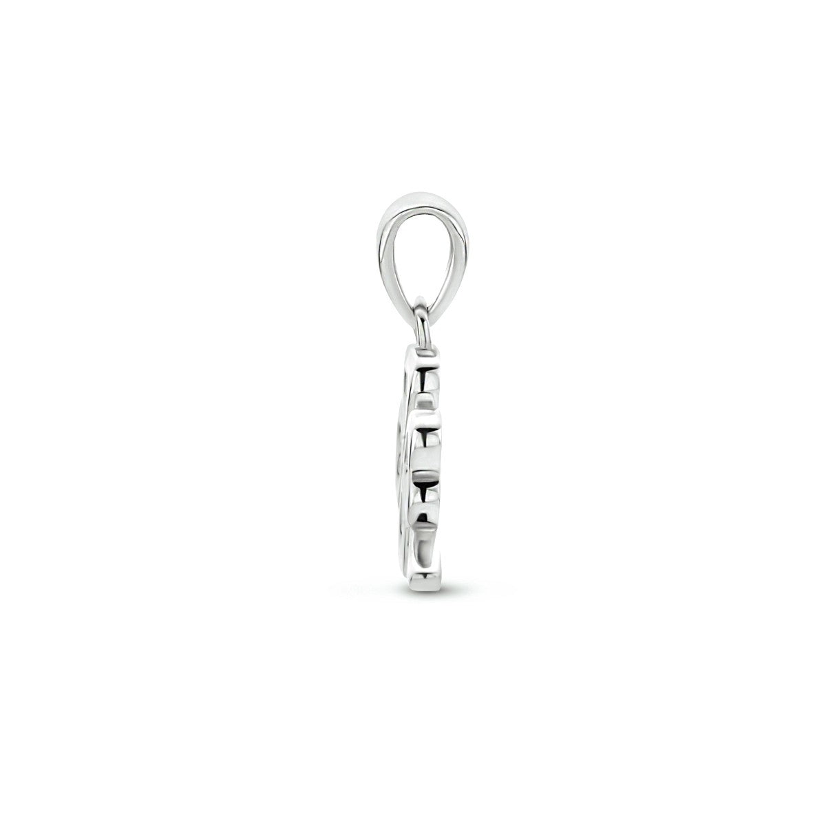 zilver gerhodineerd hanger klaver 1333965 - PansiteNederland.nl