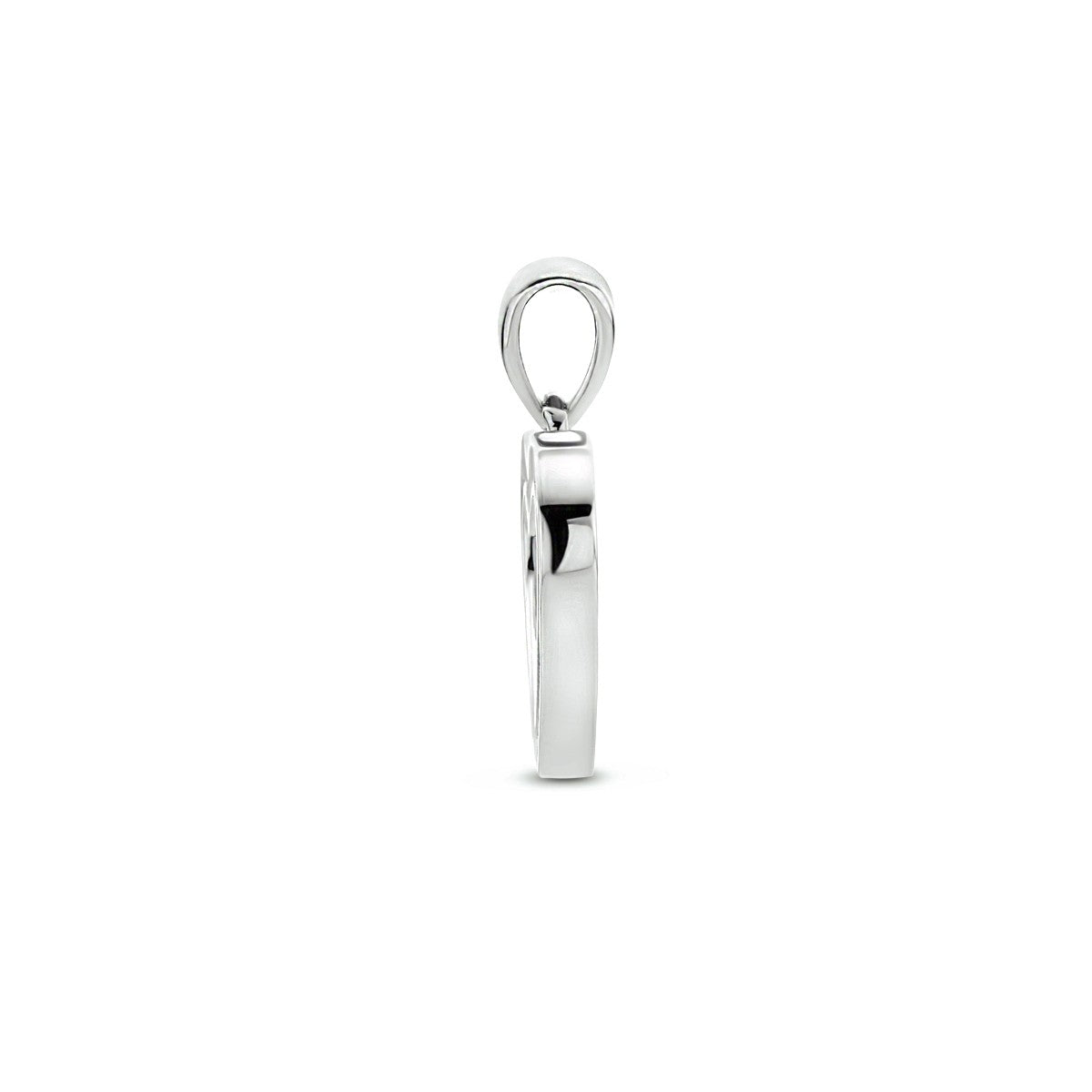 zilver gerhodineerd hanger hart zirkonia 1333966 - PansiteNederland.nl