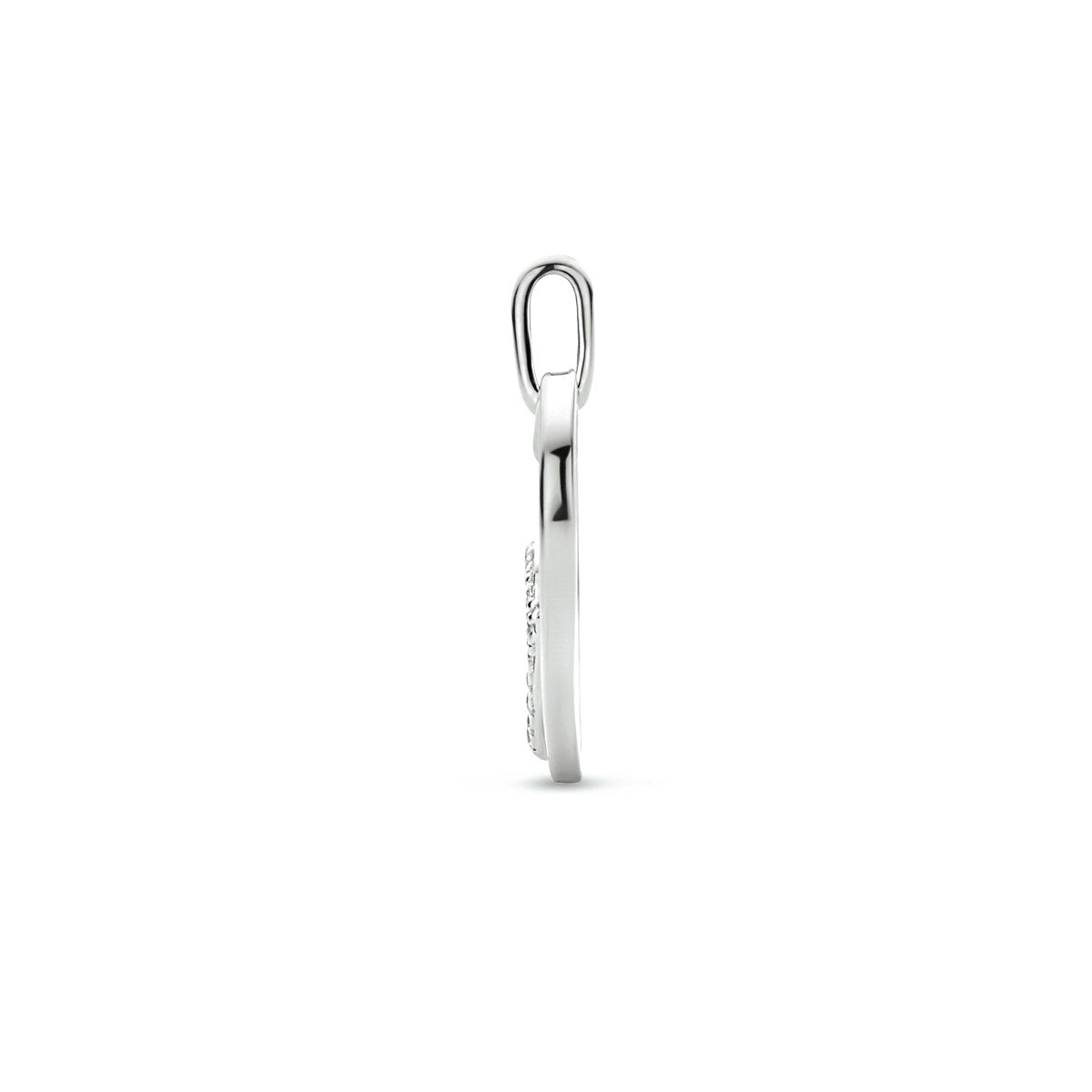 zilver gerhodineerd hanger hart zirkonia 1333967 - PansiteNederland.nl