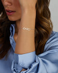 Zilver Gerhodineerd Armband Infinity En Hart 16 + 3 Cm 1333998 - PansiteNederland.nl