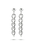 Zilver Gerhodineerd Oorhangers Schakel 1334020 - PansiteNederland.nl