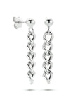 Zilver Gerhodineerd Oorhangers Schakel 1334020 - PansiteNederland.nl
