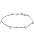 Zilver gerhodineerd enkelbandje hartjes 18 + 4 cm 1334125, exclusief en kwalitatief hoogwaardig. Ontdek nu!