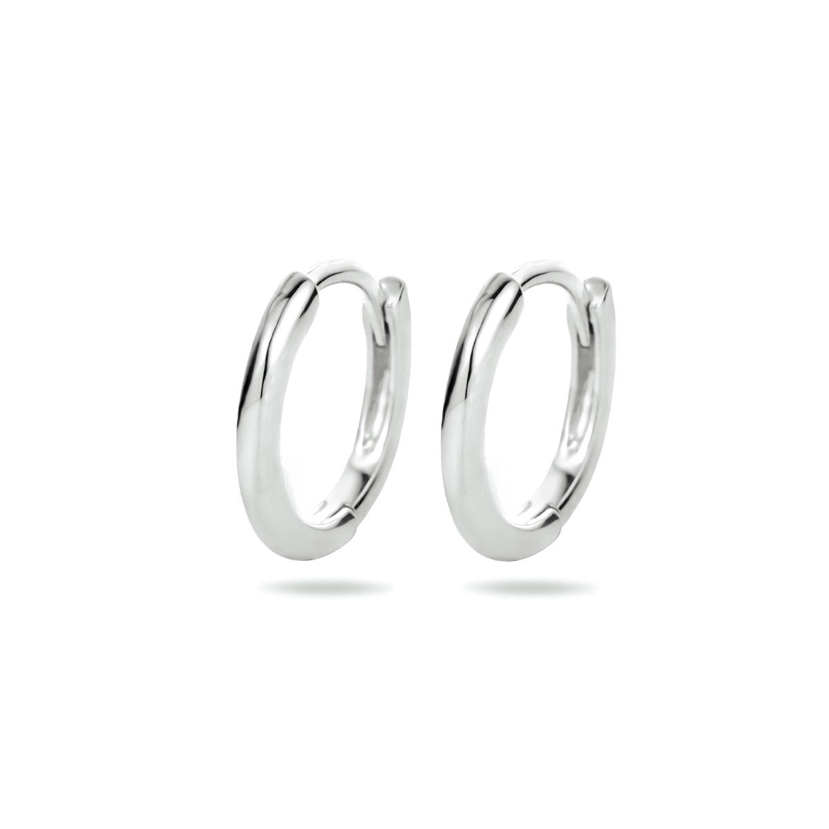 Zilver Gerhodineerd Klapoorringen Half Rond 1334140 - PansiteNederland.nl