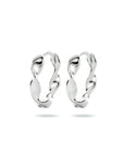 Zilver Gerhodineerd Klapoorringen Gedraaid 1334141 - PansiteNederland.nl