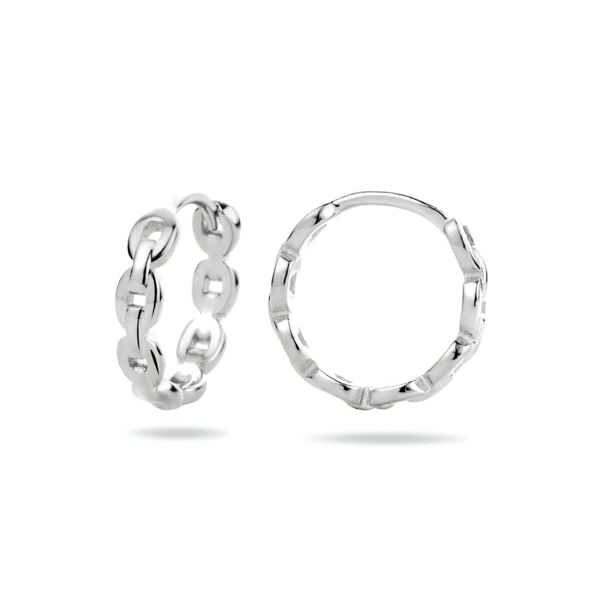 Zilver Gerhodineerd Klapoorringen Schakel 1334142 - PansiteNederland.nl