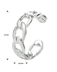 Zilveren earcuff schakel - PSN1334223