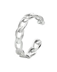 Zilveren earcuff schakel - PSN1334224