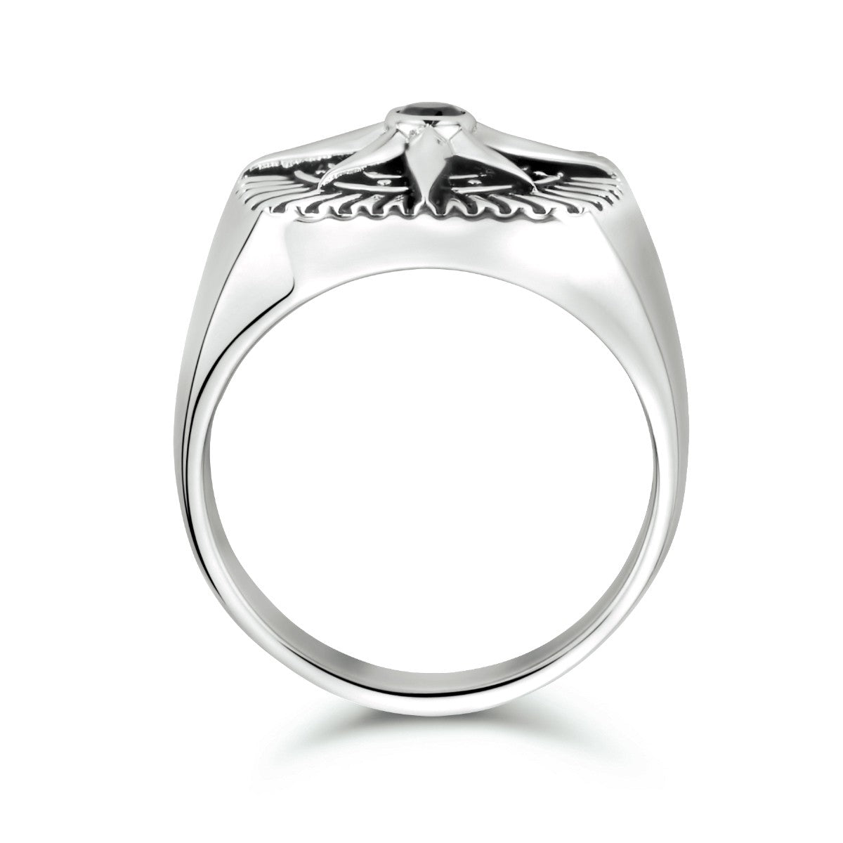 Gerhodineerd Zilver Zegelring Ster Met Zirkonia 1334286 - PansiteNederland.nl