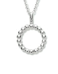 zilver gerhodineerd collier rondje 41 + 4 cm 1334308