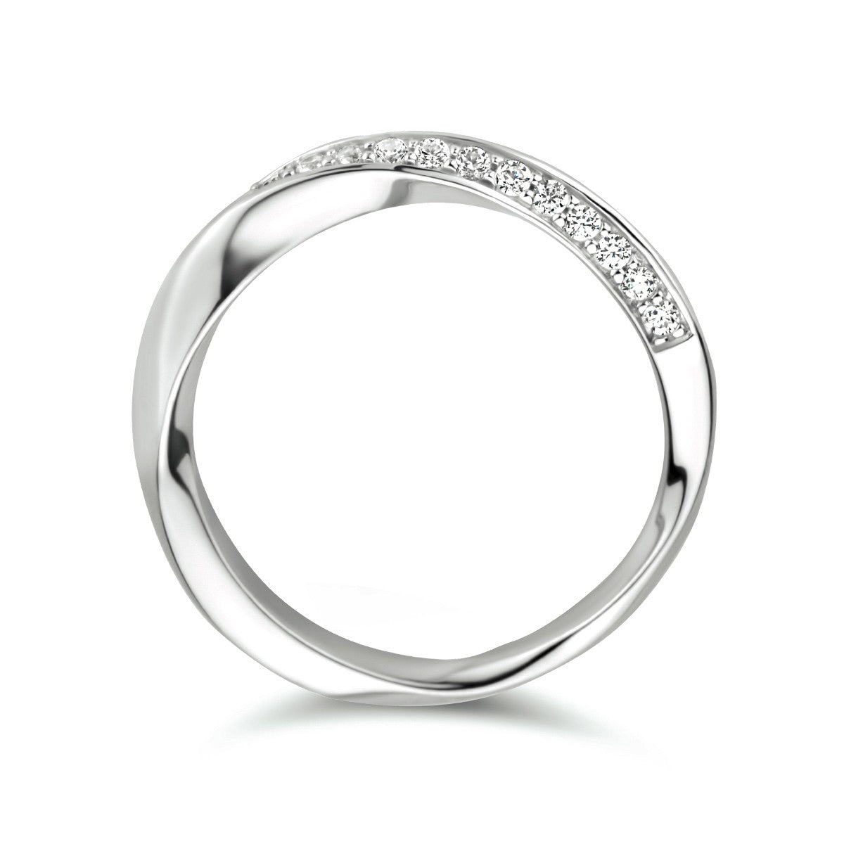 Gerhodineerd Zilver Ring Met Zirkonia 1334324 - PansiteNederland.nl