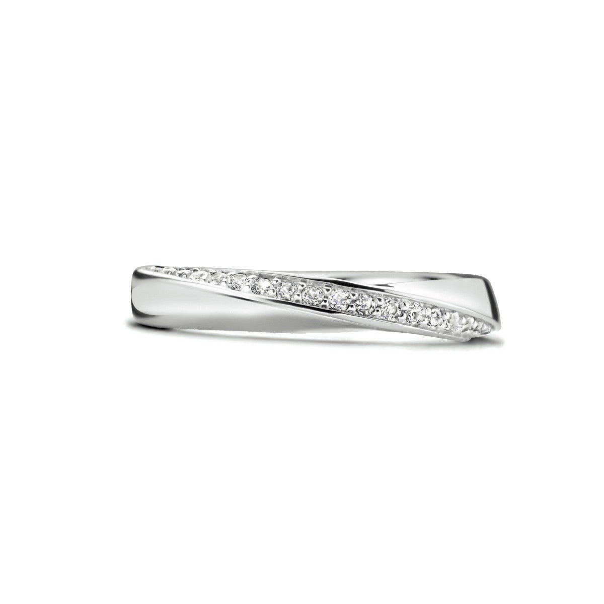 Gerhodineerd Zilver Ring Met Zirkonia 1334324 - PansiteNederland.nl