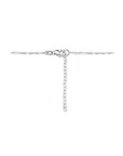 zilver gerhodineerd collier slot, hart en sleutel 41 + 4 cm 1334357