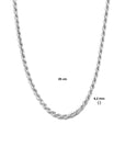 Zilver Gerhodineerd Koord 4,2 mm 1334420 - PansiteNederland.nl