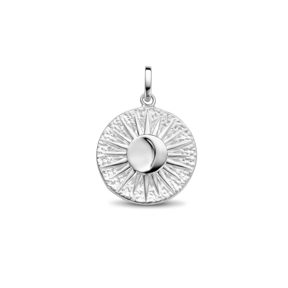 zilver gerhodineerd hanger zon 1334491 - PansiteNederland.nl