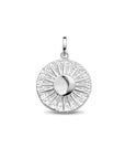 zilver gerhodineerd hanger zon 1334491 - PansiteNederland.nl