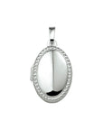 zilver gerhodineerd medaillon 1334658